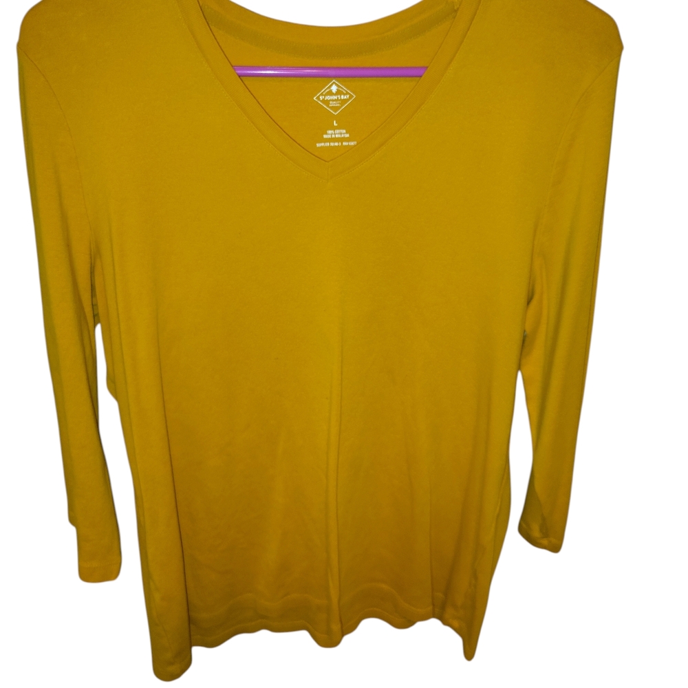 Vibrant Mustard Long Sleeve Tee